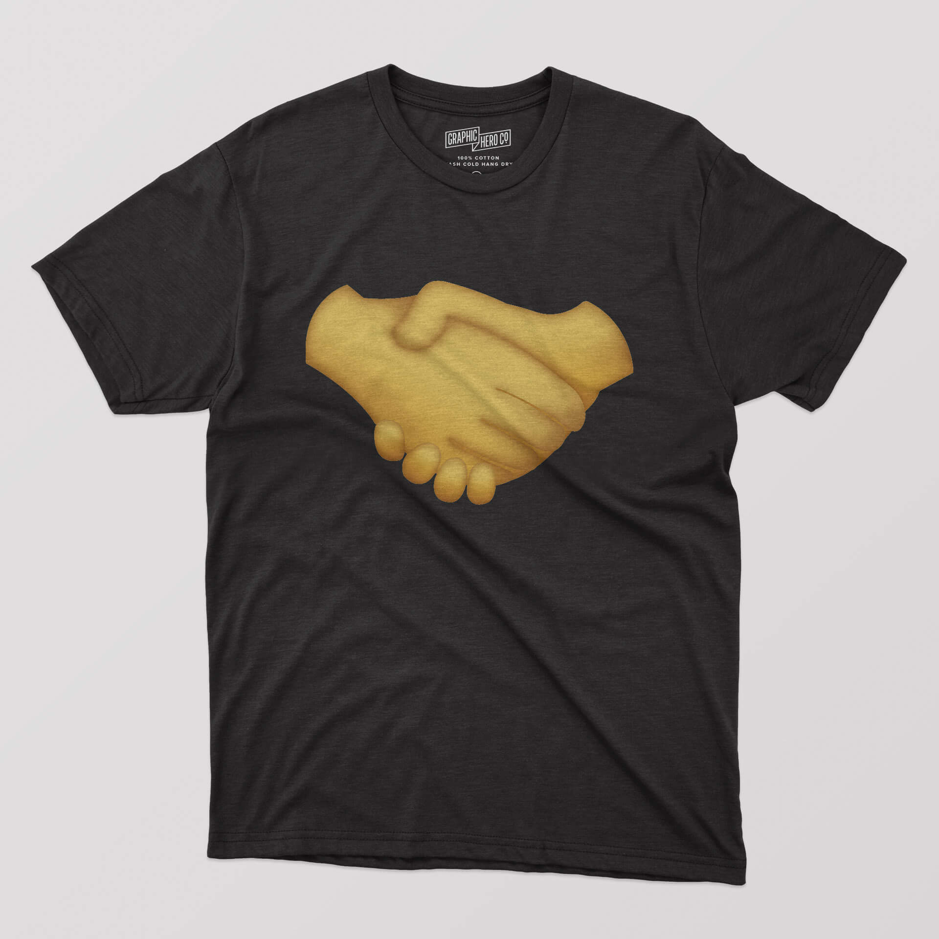 Golden Handshake emoji long sleeve – Hooked