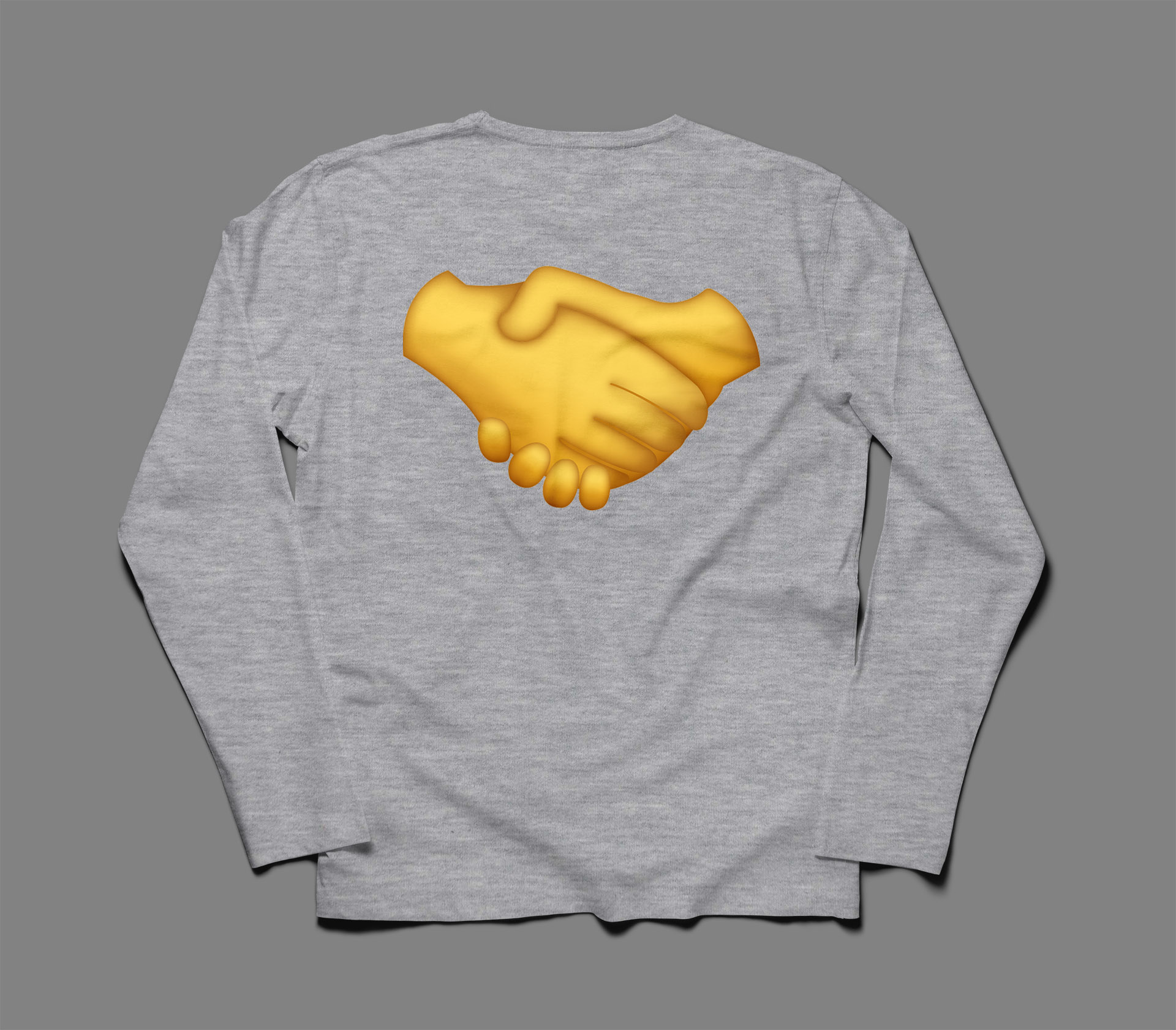 Golden Handshake emoji long sleeve – Hooked